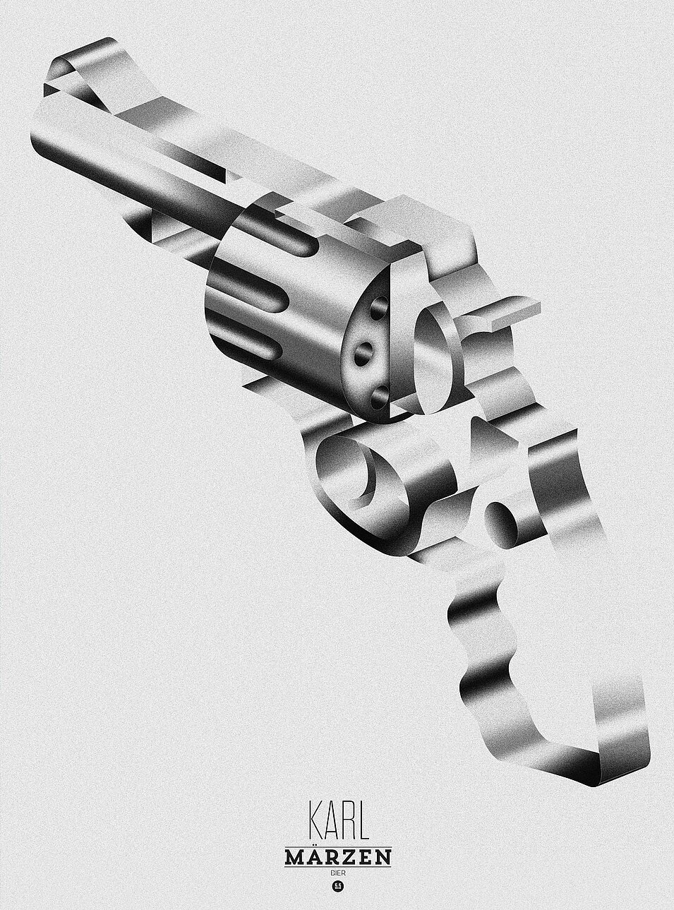 grey poster gun design bern
